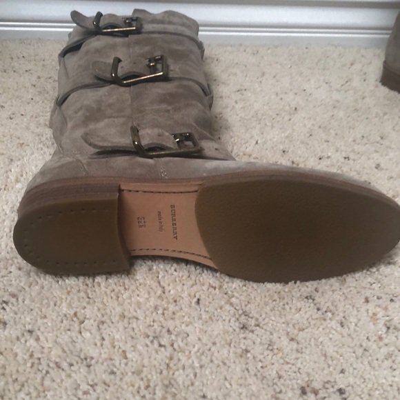 Burberry suede buckle boots. Gently used - Picture 3 of 4